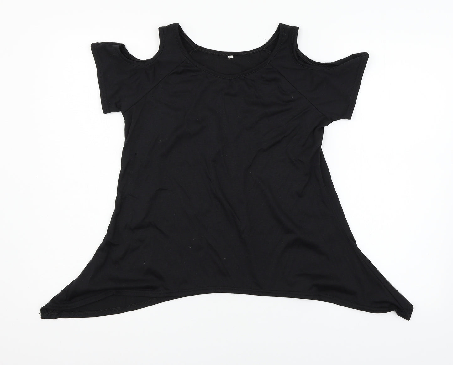 Preworn Womens Black  Jersey Basic T-Shirt Size M