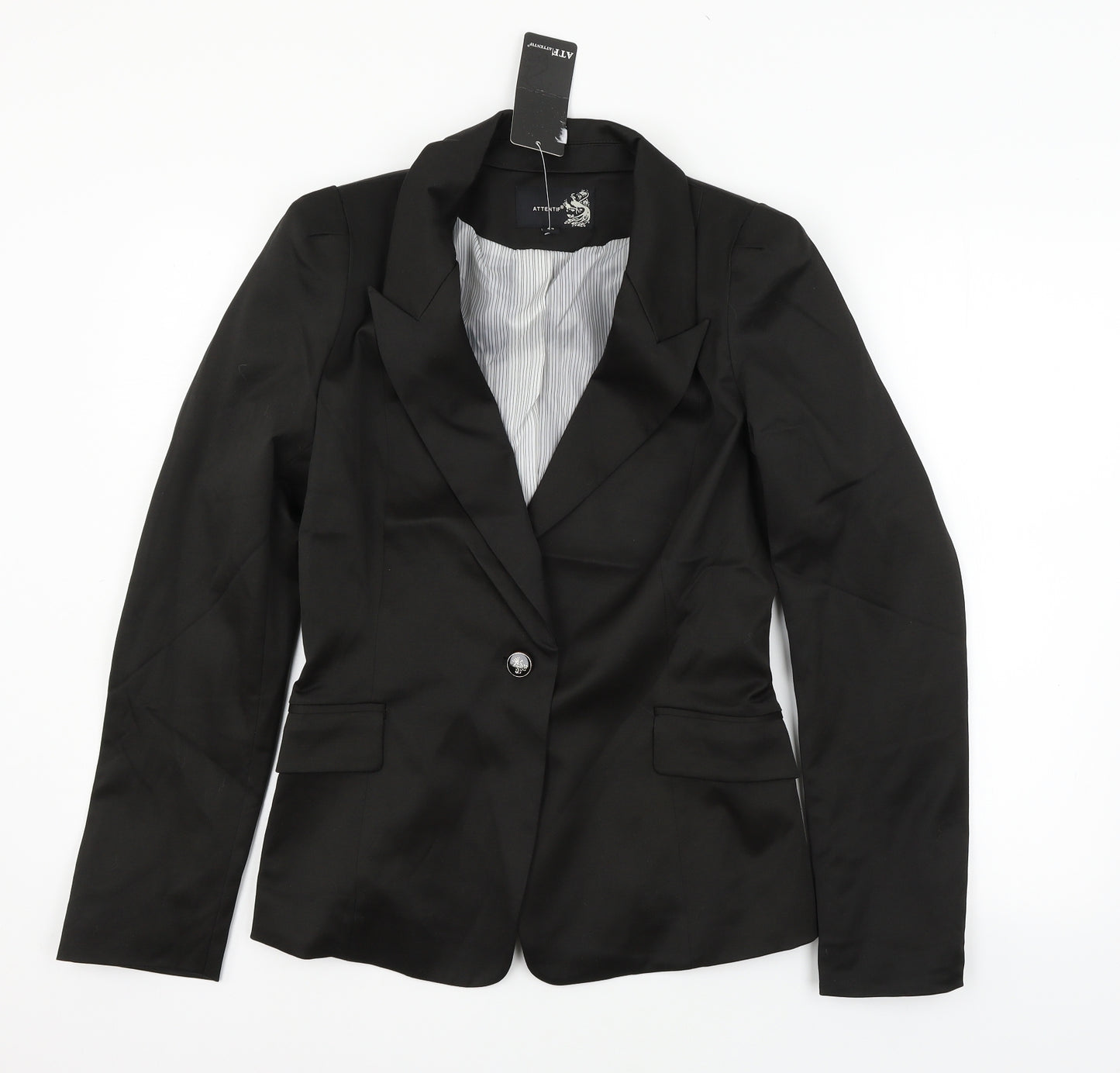 Attentif Womens Black   Jacket Blazer Size 14