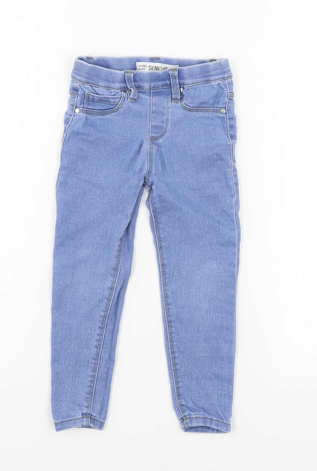 Denim & Co. Girls Blue  Denim Jegging Jeans Size 3-4 Years