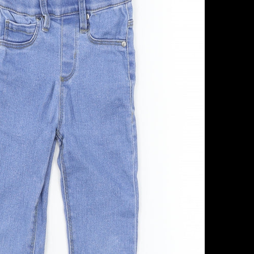 Denim & Co. Girls Blue  Denim Jegging Jeans Size 3-4 Years