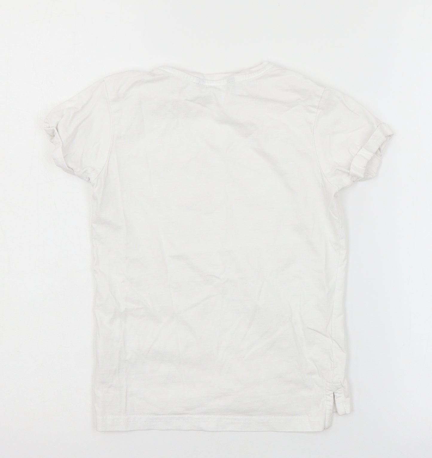 George Boys White  Jersey Basic T-Shirt Size 6-7 Years