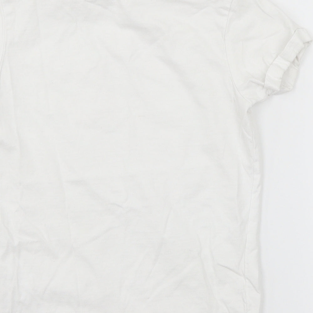 George Boys White  Jersey Basic T-Shirt Size 6-7 Years