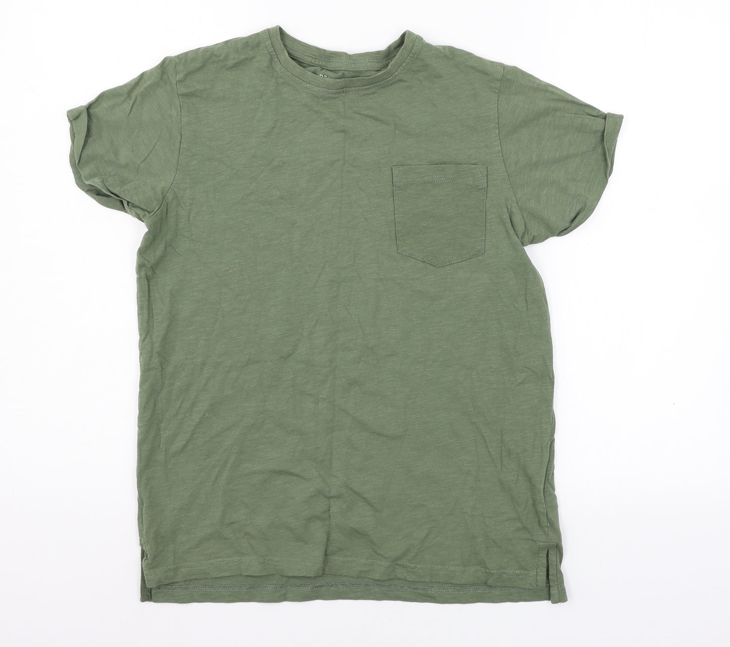 Primark Boys Green  Jersey Basic T-Shirt Size 12-13 Years