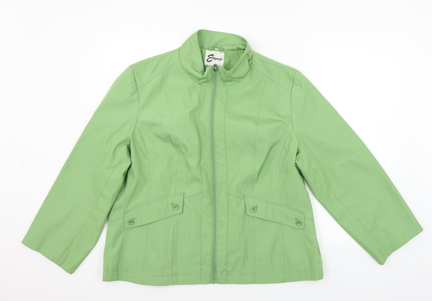 Eleganze Womens Green   Jacket  Size 18