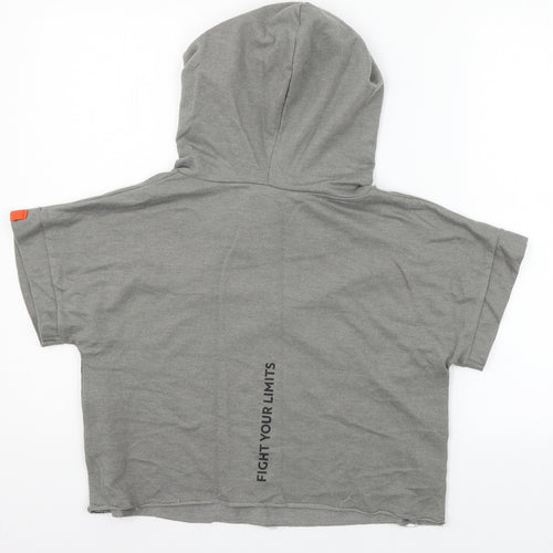 DECATHLON Womens Grey  Jersey Pullover Hoodie Size S  - FYL