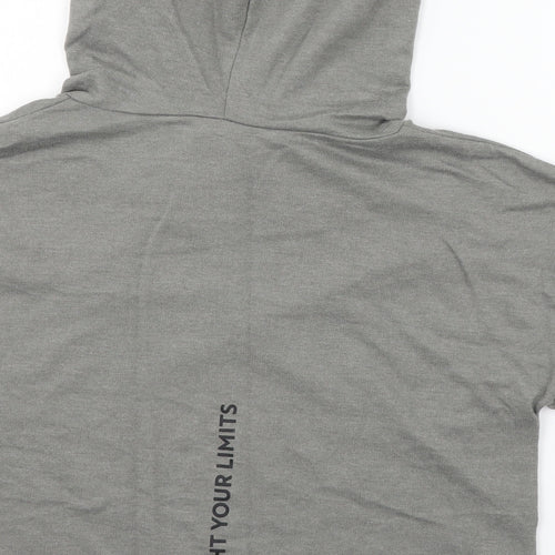DECATHLON Womens Grey  Jersey Pullover Hoodie Size S  - FYL