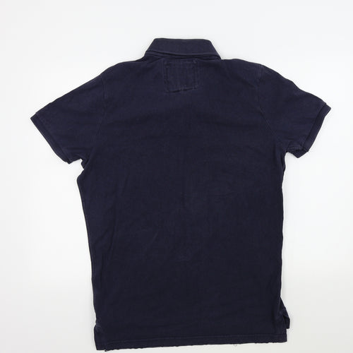 Abercrombie & Fitch Mens Blue Colourblock   Polo Size 2XL