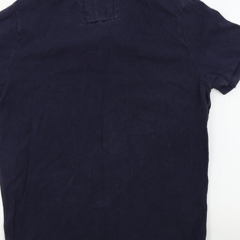 Abercrombie & Fitch Mens Blue Colourblock   Polo Size 2XL