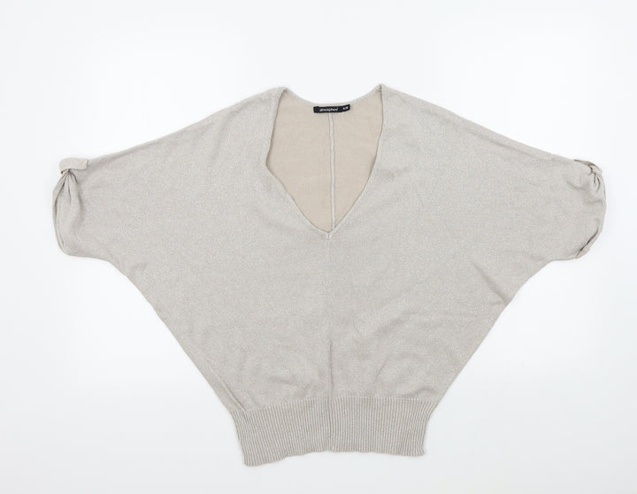 Atmosphere Womens Beige Pullover Jumper Size 8