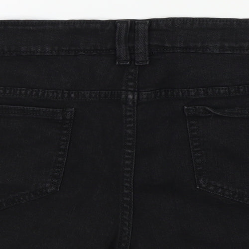 top shop Womens Black Colourblock  Bermuda Shorts Size 34