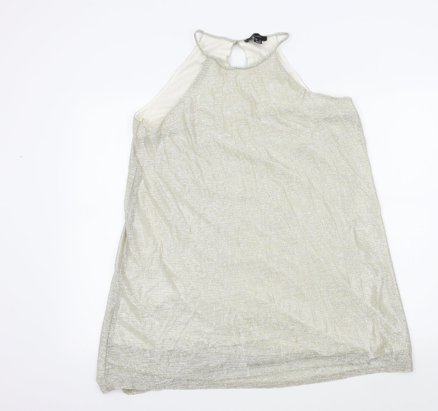 Primark Womens Gold Colourblock  A-Line  Size 14