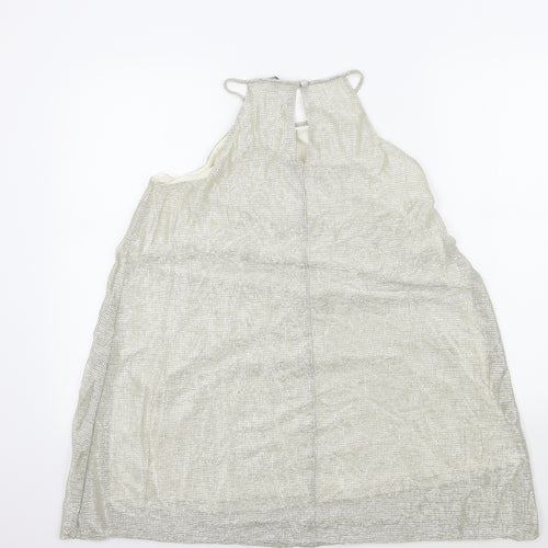 Primark Womens Gold Colourblock  A-Line  Size 14