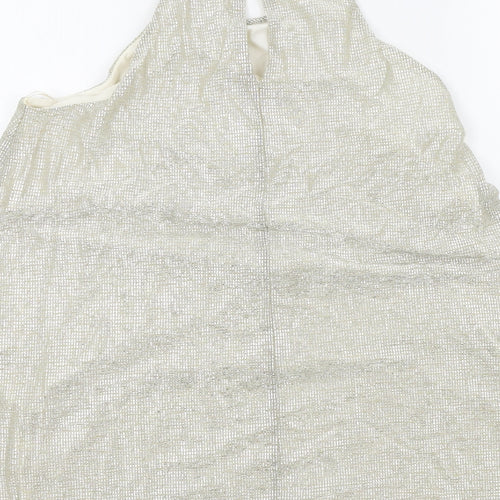 Primark Womens Gold Colourblock  A-Line  Size 14