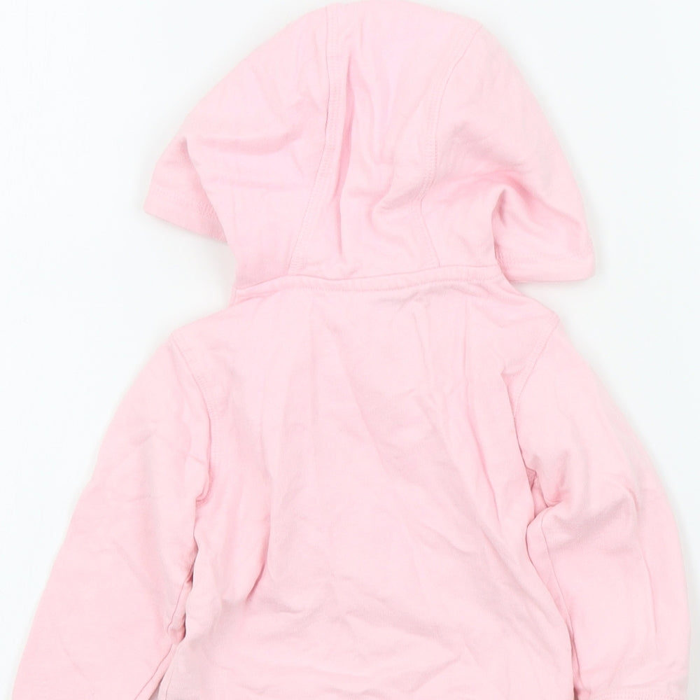 Angel Girls Orange Colourblock  Full Zip Jumper Size 18-24 Months