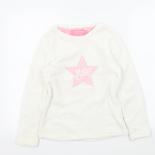 love sleep Girls White Colourblock  Top Pyjama Top Size 11-12 Years