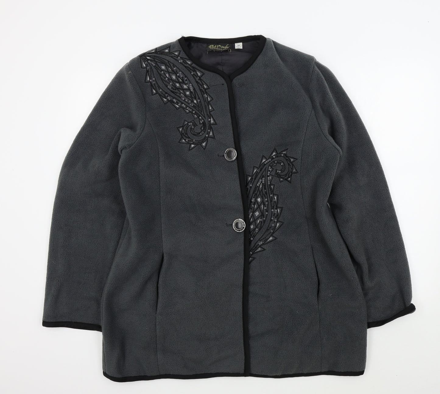 Bob Mackie Womens Grey   Jacket  Size M