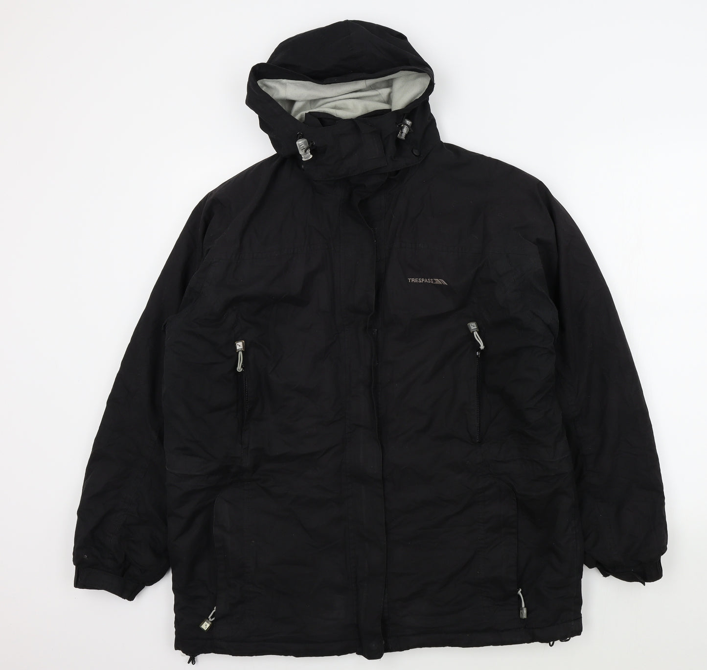 Trespass Mens Black   Jacket Coat Size L