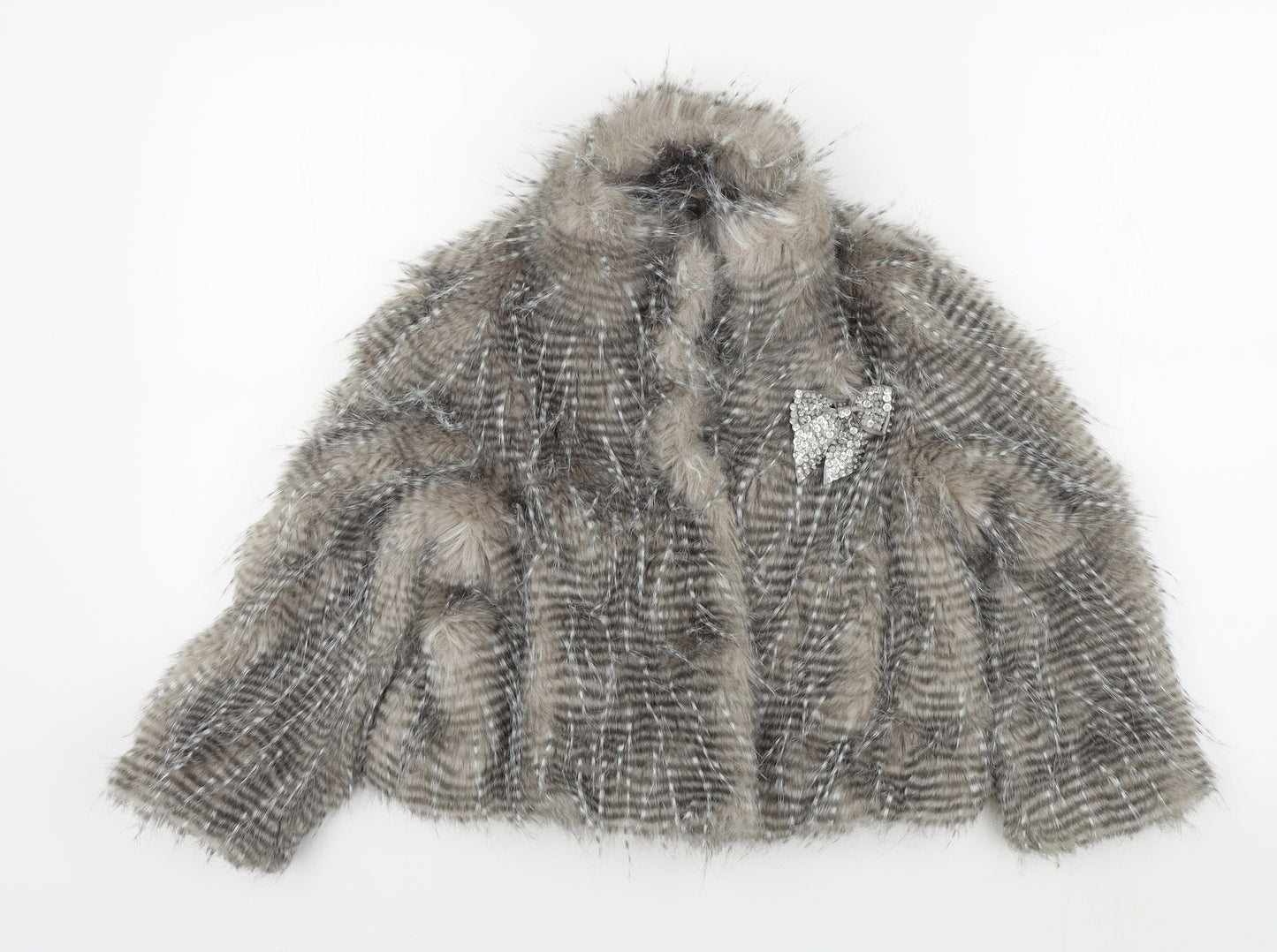 NEXT Girls Grey Colourblock  Jacket  Size 5-6 Years