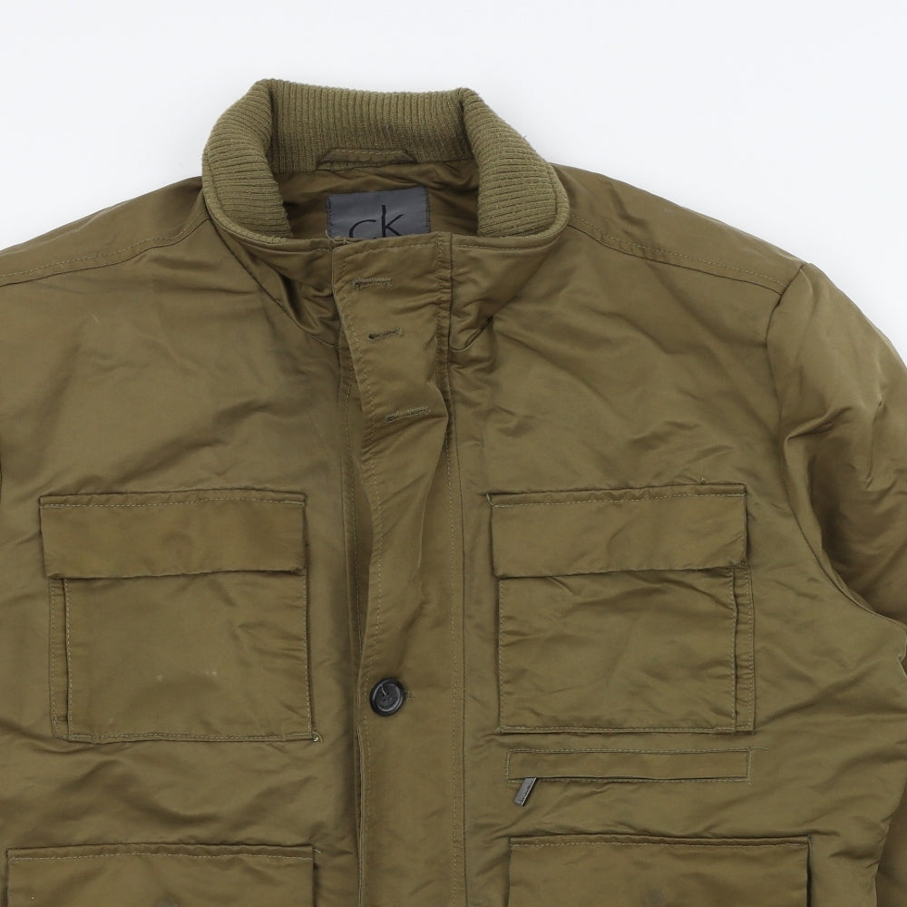 Calvin Klein Mens Brown   Jacket Coat Size 54