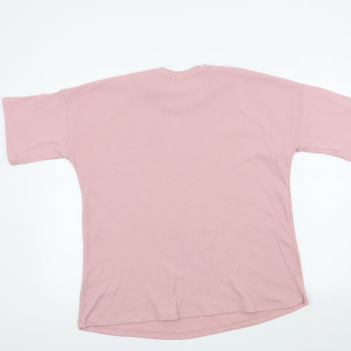 Boohoo Womens Pink   Basic T-Shirt Size 16