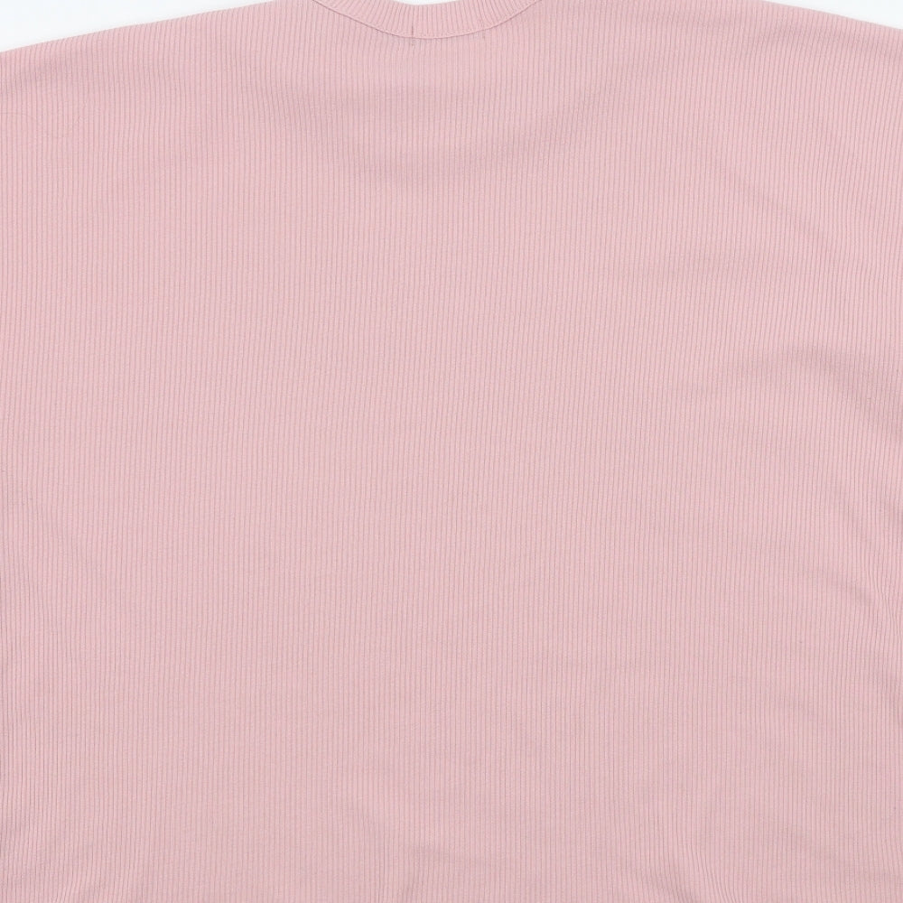 Boohoo Womens Pink   Basic T-Shirt Size 16