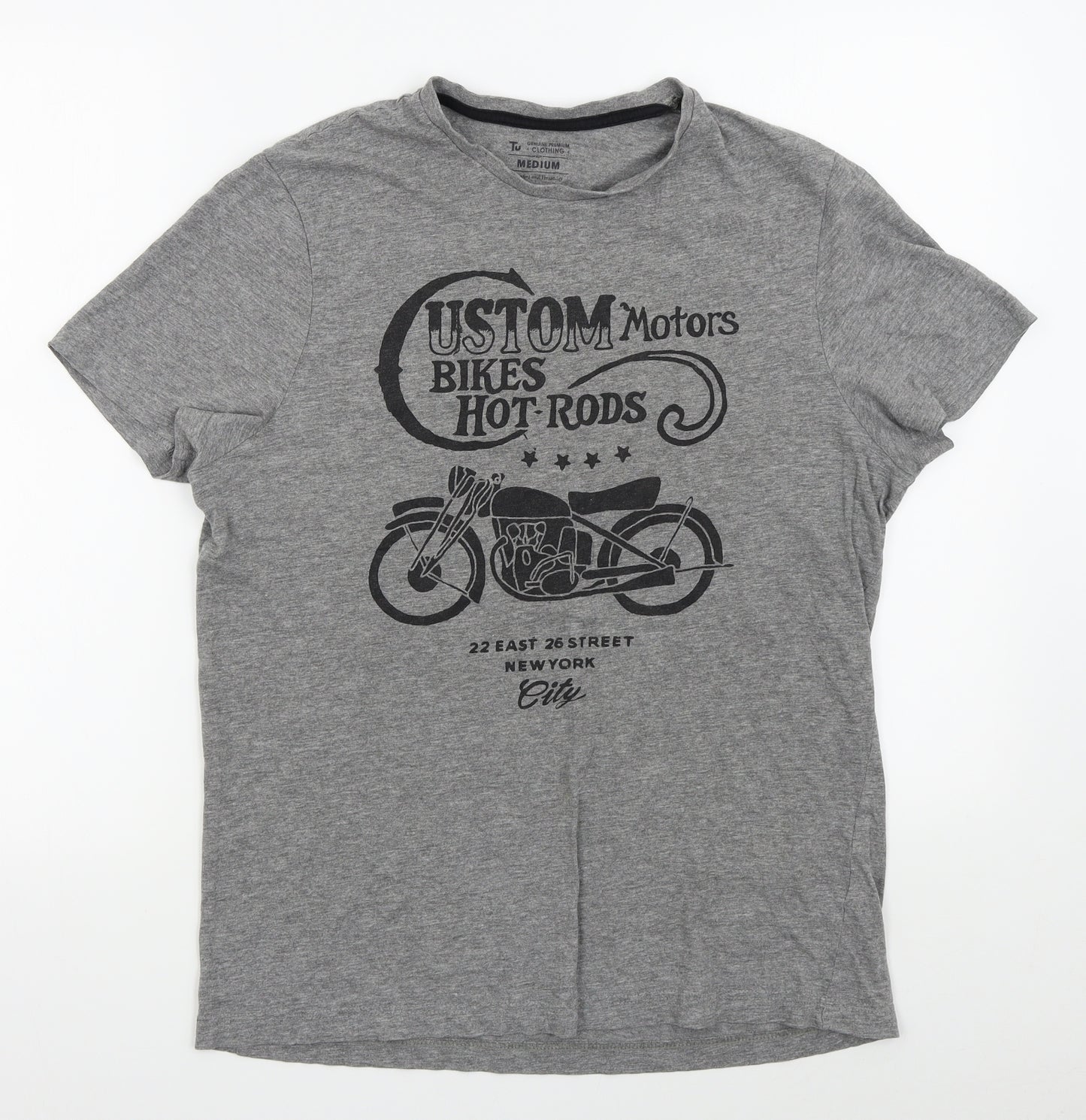 TU Mens Grey    T-Shirt Size M