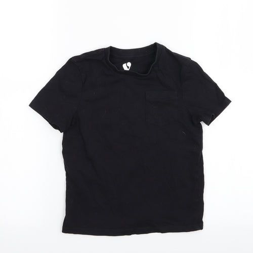 by very Boys Black   Basic T-Shirt Size 5-6 Years