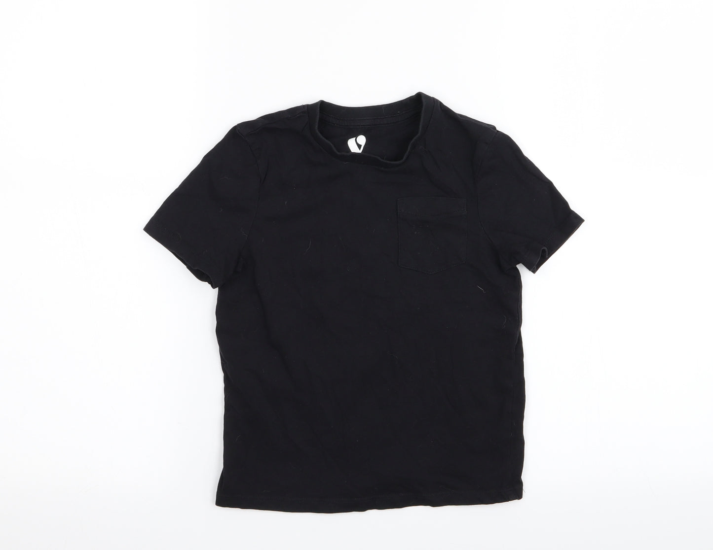 by very Boys Black   Basic T-Shirt Size 5-6 Years