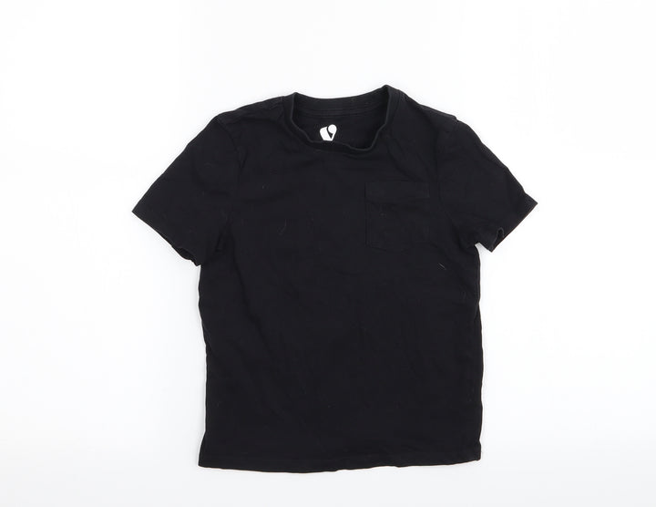 by very Boys Black   Basic T-Shirt Size 5-6 Years
