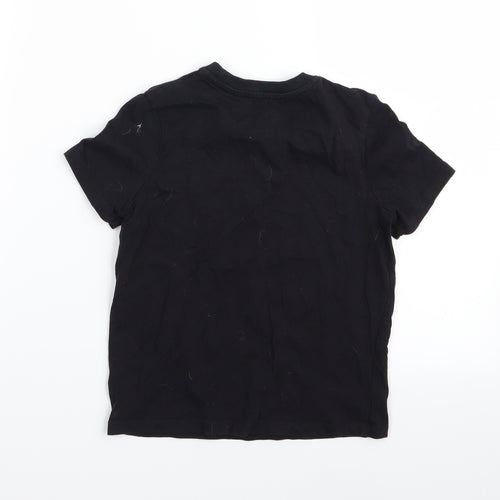 by very Boys Black   Basic T-Shirt Size 5-6 Years