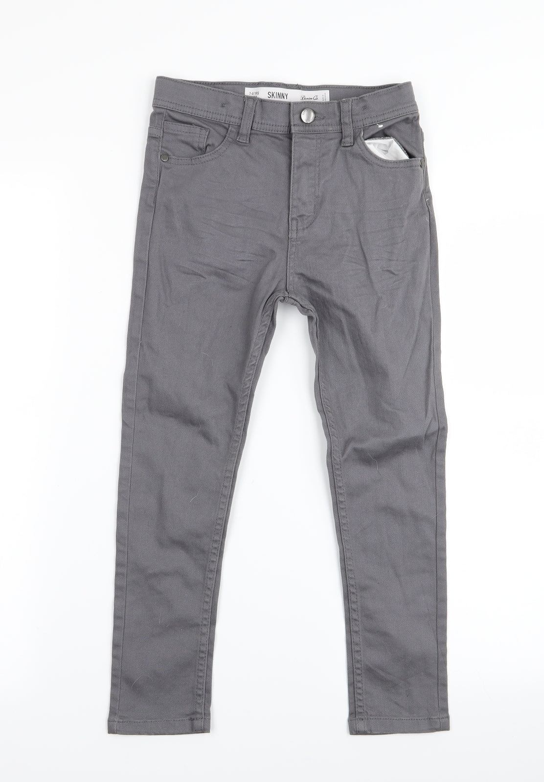 denim and co Girls Grey   Skinny Jeans Size 7-8 Years