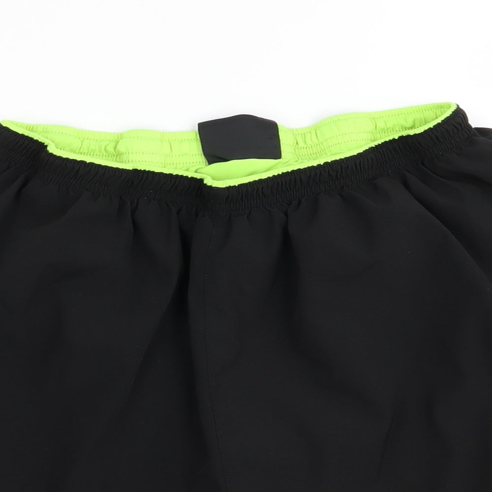 workout Mens Black   Sweat Shorts Size L - Stretch waistband