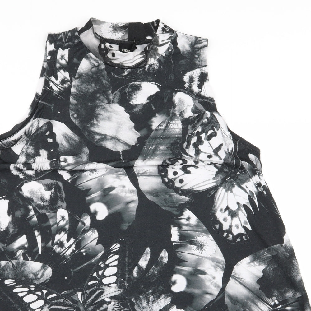 ASOS Womens Multicoloured Floral  A-Line  Size 10
