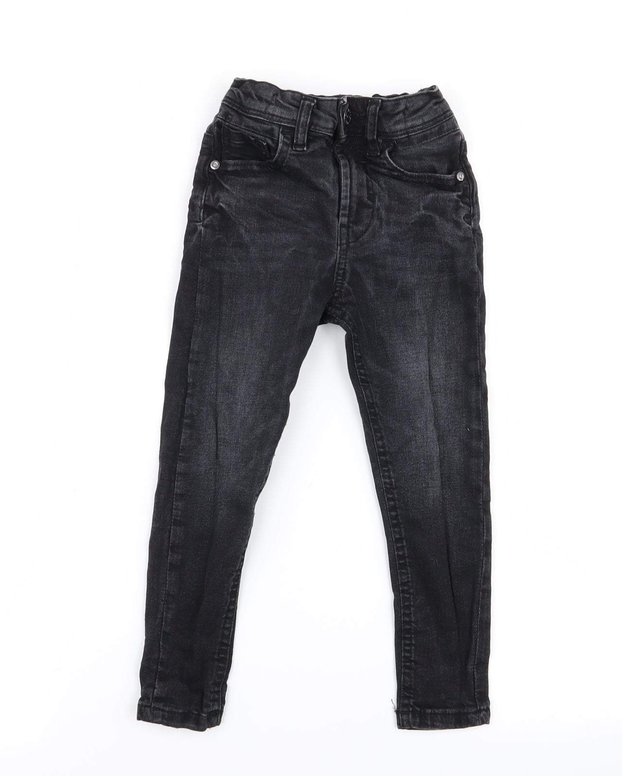 Asda George Boys Black   Skinny Jeans Size 4-5 Years