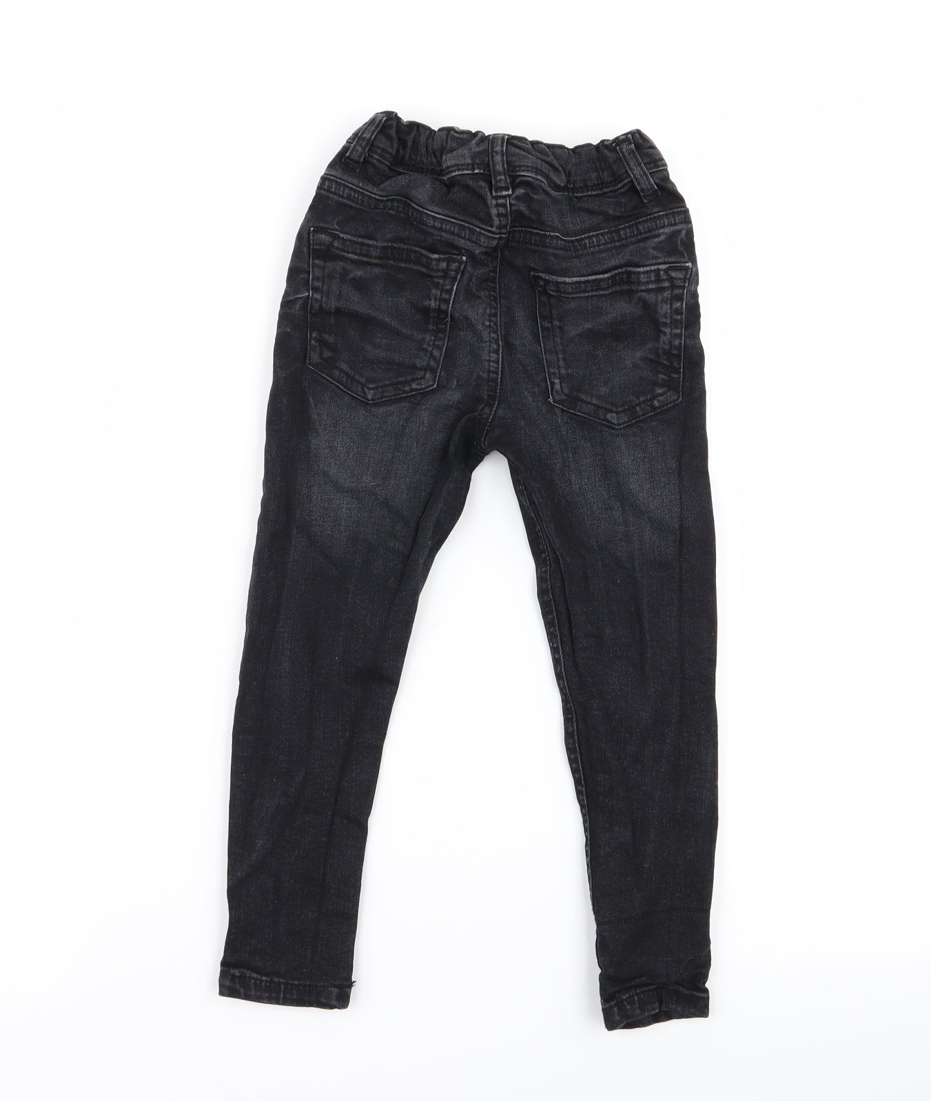 Asda George Boys Black   Skinny Jeans Size 4-5 Years