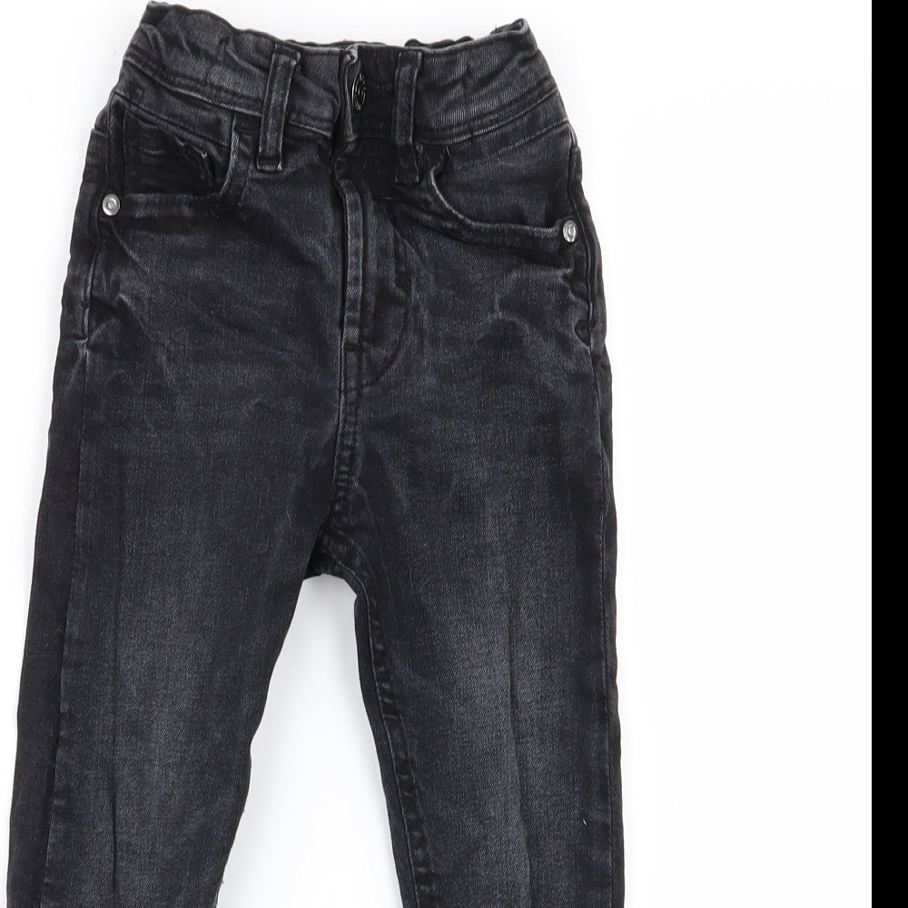 Asda George Boys Black   Skinny Jeans Size 4-5 Years