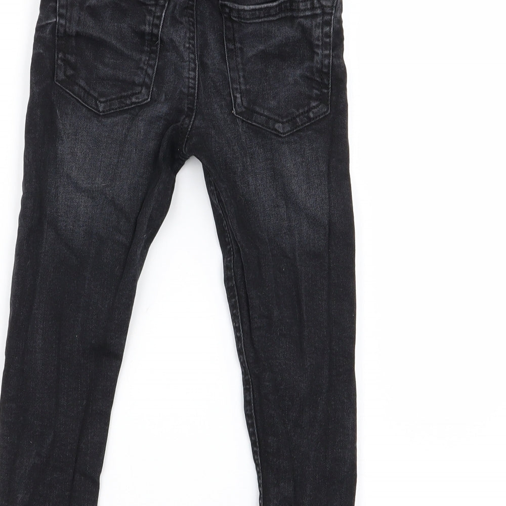 Asda George Boys Black   Skinny Jeans Size 4-5 Years
