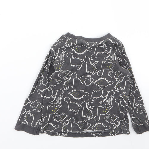 Asda George Boys Grey Geometric  Babydoll Pyjama Top Size 12-18 Months