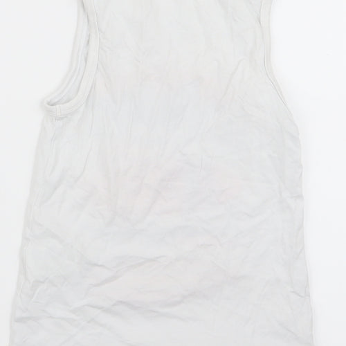 H&M Boys White   Basic Tank Size 7-8 Years