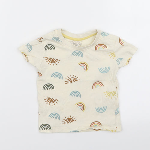 Primark Girls Beige   Basic T-Shirt Size 9-12 Months