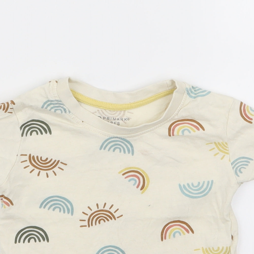 Primark Girls Beige   Basic T-Shirt Size 9-12 Months