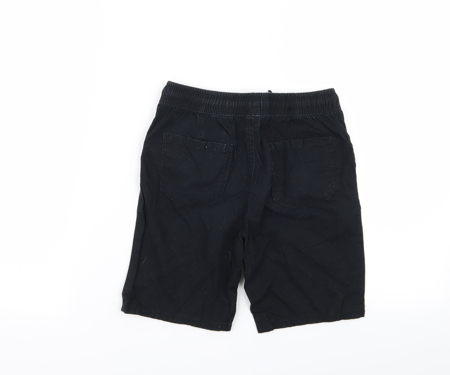 Asda George Boys Black   Chino Shorts Size 7-8 Years