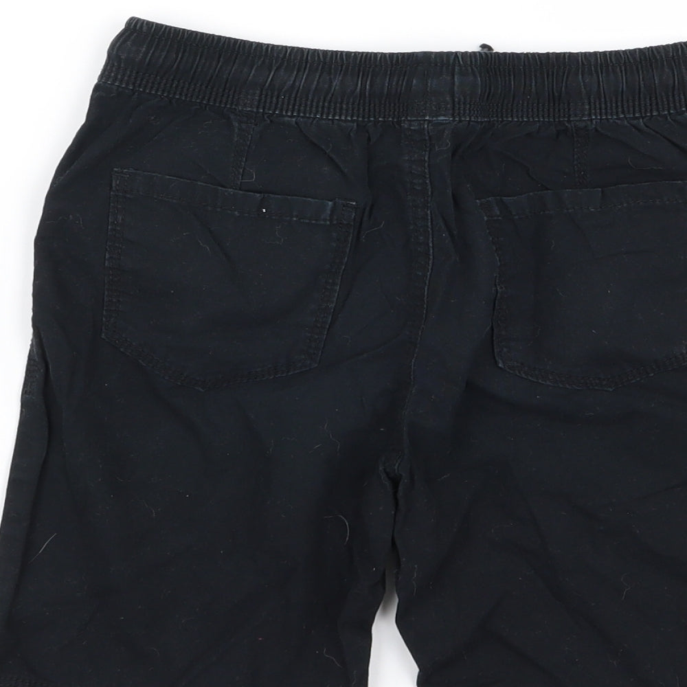 Asda George Boys Black   Chino Shorts Size 7-8 Years