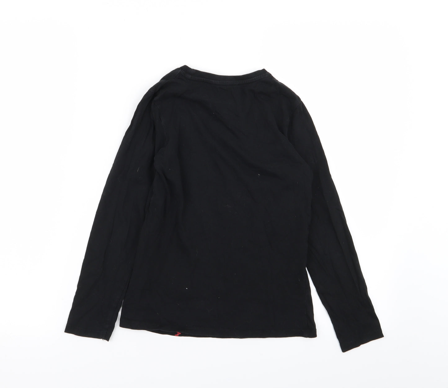 Pep and co Boys Black Geometric  Basic T-Shirt Size 8-9 Years
