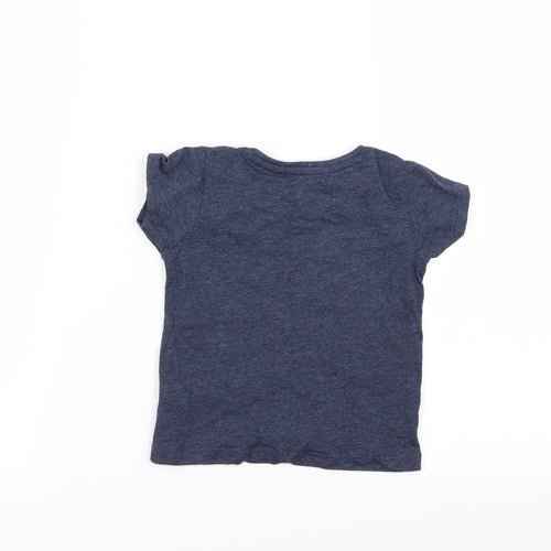 Primark Girls Blue   Basic T-Shirt Size 9-12 Months