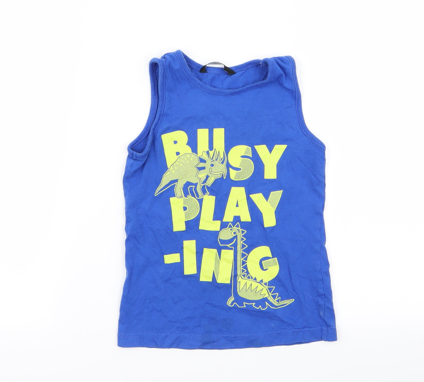 Asda George Boys Blue   Basic Tank Size 4-5 Years