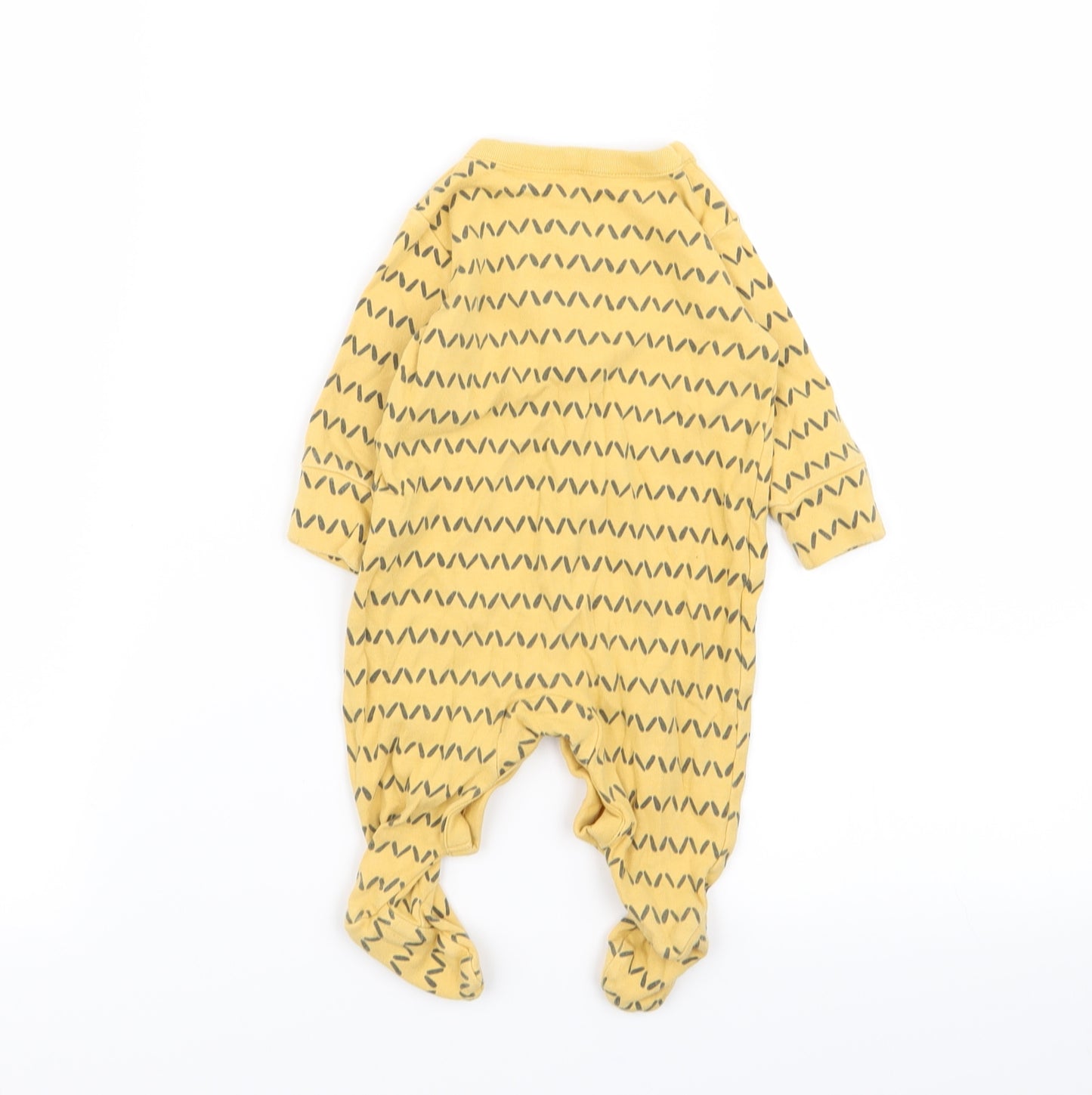 NEXT Baby Yellow Geometric  Babygrow One-Piece Size 0-3 Months