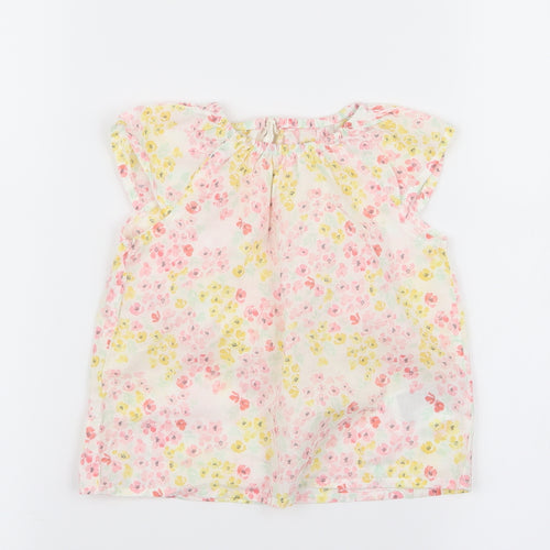 H&M Girls Multicoloured Floral  Basic Blouse Size 12 Months
