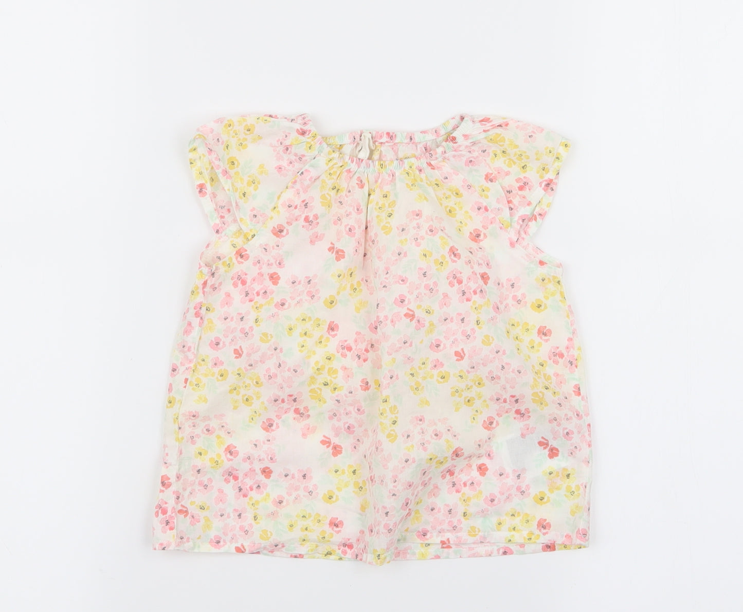 H&M Girls Multicoloured Floral  Basic Blouse Size 12 Months
