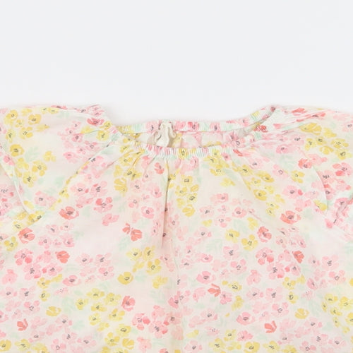 H&M Girls Multicoloured Floral  Basic Blouse Size 12 Months
